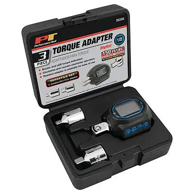 Performance Tool Digital Torque Adapter (1/2'' Drive & W/ Adapters For 3/8'' And