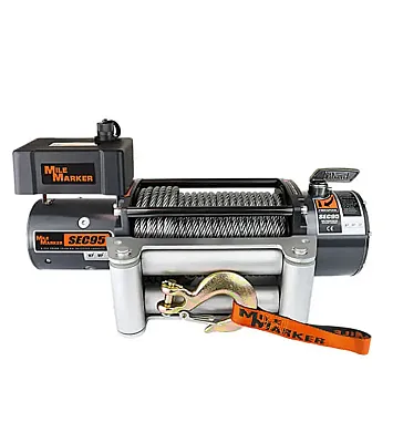 MILEMARKER 7650246BW 12V Winch 4.8 Hp Series