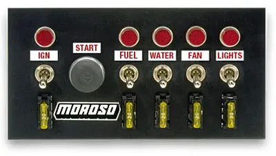 MOROSO 74131 Drag Race Switch Panel