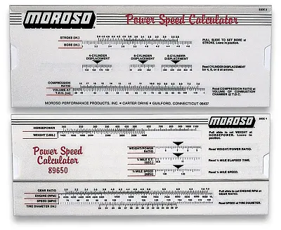 MOROSO 89650 Power Speed Calculator