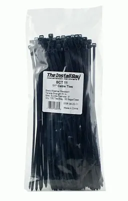 METRA BCT11 11&#039; Blk Cable Tie - 100