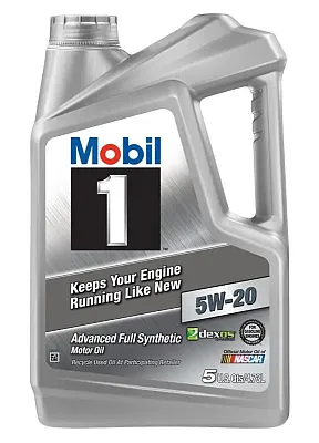 MOBIL 120763 M1 5W20 5 Qt Jug