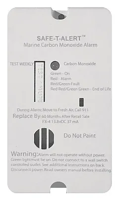 MTI INDUSTRY FX4MARINE Marine Carbon Monoxide Alarm Wht
