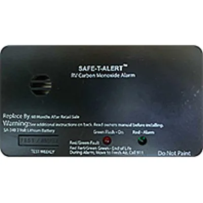 MTI INDUSTRY SA340BL Co2 Alarm Round Rectangle Black