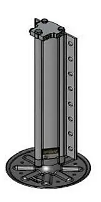 LIPPERT COMP 195860 8K Aluminum Jack W/ 9&#039; Fo