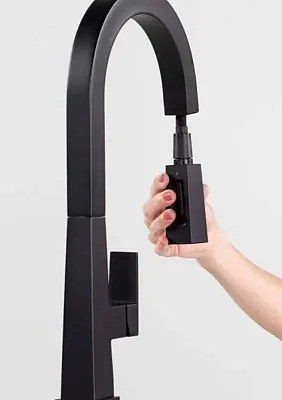 LIPPERT COMP 2021090602 Pull-Down Faucet-Black Matte
