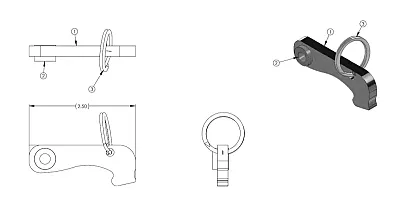 LIPPERT COMP 2023042665 Catch Pawl Assembly
