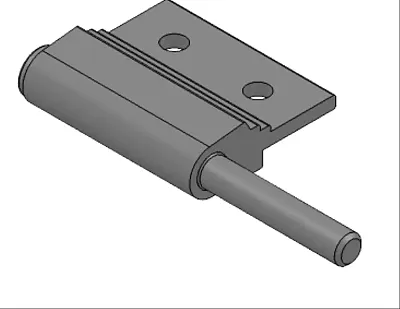 LIPPERT COMP 296230 Lft Solid Hinge Assembly Black