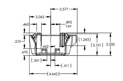 LIPPERT COMP 771413 Cover Idler Side Back Edge In Black