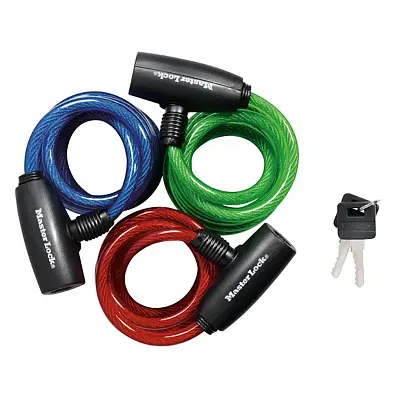 MASTERLOCK 8127TRI 3Pk Keyed Cable Locks-Ka