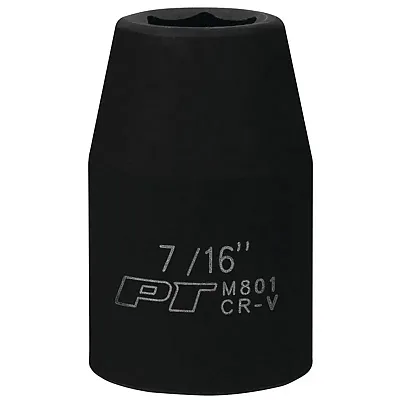 Performance Tool 1/2" Drive 7/16" 6-Point Impact Socket
