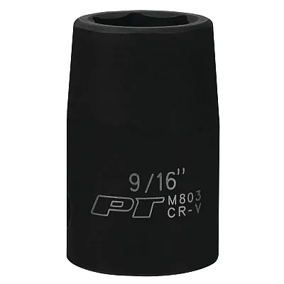 Performance Tool 1/2" Drive 9/16" 6-Point Impact Socket