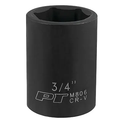 Performance Tool 1/2" Drive 3/4" 6-Point Impact Socket