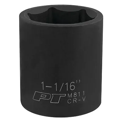 Performance Tool 1/2??? Drive 1-1/16" 6-Point Impact Socket