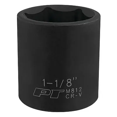 Performance Tool 1/2??? Drive 1-1/8" 6-Point Impact Socket