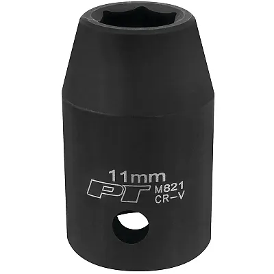 Performance Tool 1/2??? Drive 11Mm 6-Point Impact Socket