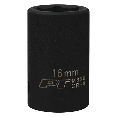 Performance Tool 1/2??? Drive 16Mm 6-Point Impact Socket