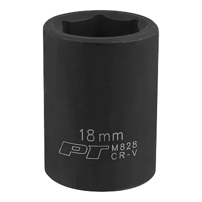 Performance Tool 1/2??? Drive 18Mm 6-Point Impact Socket