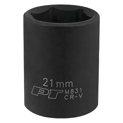 Performance Tool 1/2??? Drive 21Mm 6-Point Impact Socket