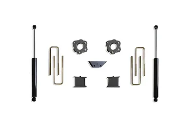 MAXTRAC 905340 2.5 Spcrs 4 Blk/U-Bolts Max Shocks