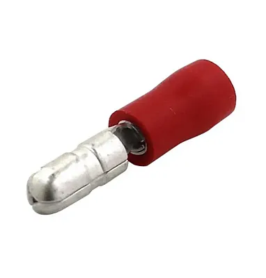 Bullet Connectors Male 22/18 Ga Red;Xscorpion;100 Pcs
