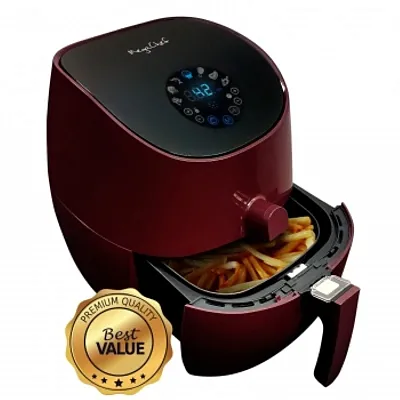 MegaChef 3.5 Quart Airfryer And Multicooker With 7 Pre-Programmed Settings in Bu
