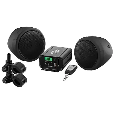 Boss Motorcycle/Utv Speaker And Amplifier System Usb/Sd/Fm 3&quot; Wa