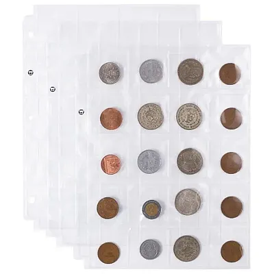 20-pocket Coin Sleeves, 20-pack MCOI-001