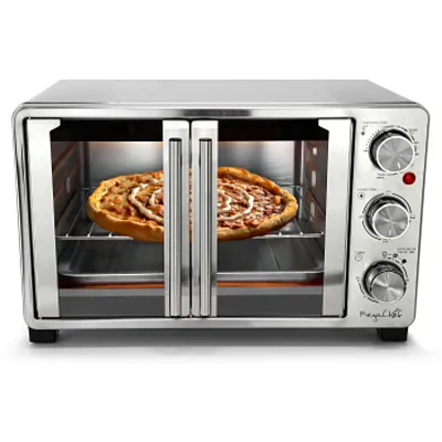 MegaChef 26.4 Quart French Door Multi-Function Stainless Steel Electric Toaster