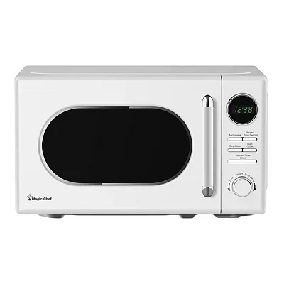 Magic Chef Mc77Cmw 0.7-Cu. Ft. 700-Watt Retro Countertop Microwave (White)