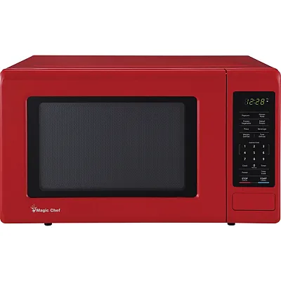 Magic Chef Mc99Mr 0.9-Cu. Ft. 900-Watt Countertop Digital Touch Microwave (Red)