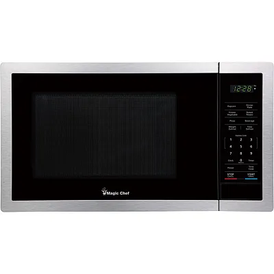 Magic Chef Mc99Mst 0.9-Cu. Ft. 900-Watt Countertop Digital Touch Microwave (Silv