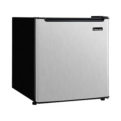 Magic Chef Mcar170Ste 1.7-Cu.-Ft. 90-Watt Stainless Steel Mini Refrigerator