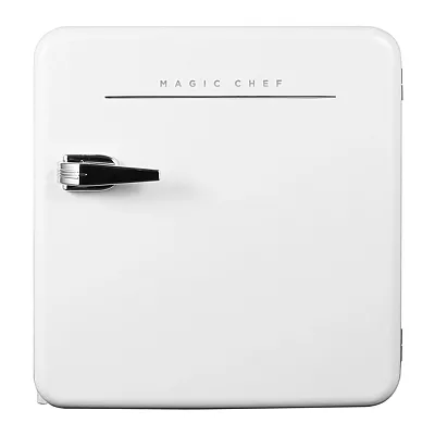 Magic Chef Mcr16Chw 1.6-Cu. Ft. Energy-Star Certified Retro Mini Fridge With Man