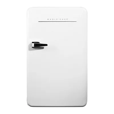 Magic Chef Mcr32Chw 3.2-Cu. Ft. Energy-Star Certified Retro Mini Fridge With Man