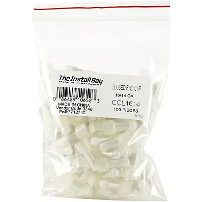 Install Bay Ccl1614 Crimp Caps, 100 Pack (16-14 Gauge)