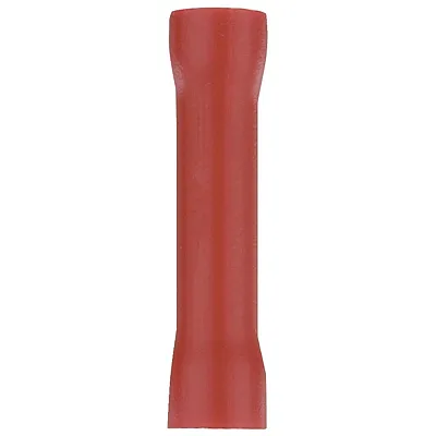 Install Bay Rvbc Vinyl Butt Connectors, 100 Count (22-18 Gauge; Red)