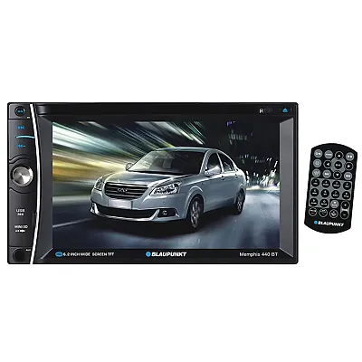 Blaupunkt Double Din Dvd/Cd Receiver With 6.2&quot; Touch Screen And 