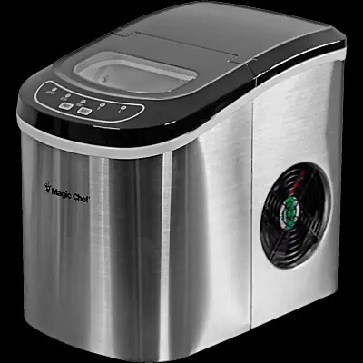 MAGIC CHEF MCIM22ST Ice Maker 27 Lbs/Day Portable Ss