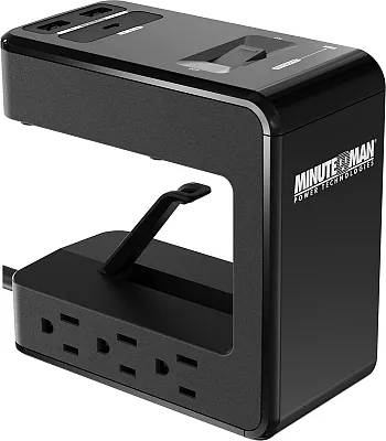 MINUTEMAN UPS MMS-DSK6U3 Surge Module, 1080J, Usb Charger