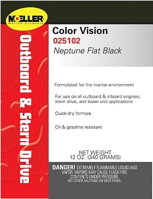 MOELLER 025102 Clr/Vsn Enamel Flat Black