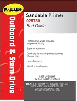 MOELLER 025730 Sandable Primer Red Oxide