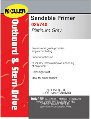 MOELLER 025740 Sandable Primer Platinum Grey