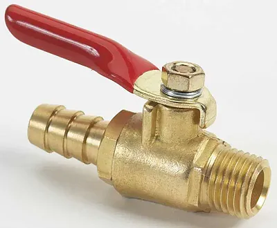 MOELLER 03330610 1/4 Nptmprt 3/8 Brass Barb Shut