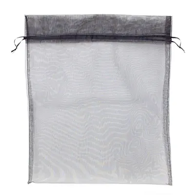 Extra Large (20in x 21in) Black Organza Bag with Drawstrings MOR