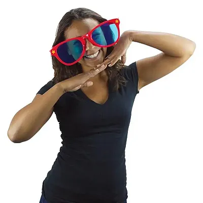 Jumbo Sunglasses - Red MPAR-202