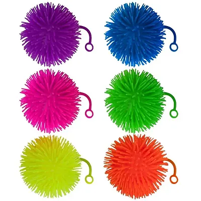 Set of 6 Jumbo 5&quot; Light Up Puffer Ball Yo-Yos MPAR-210