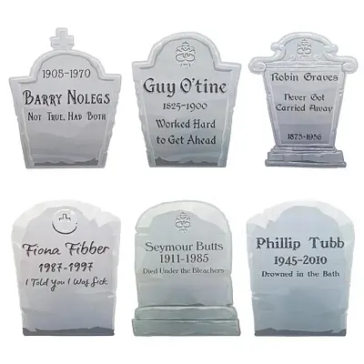 Tombstone Yard Signs, 6-pack MPAR-731