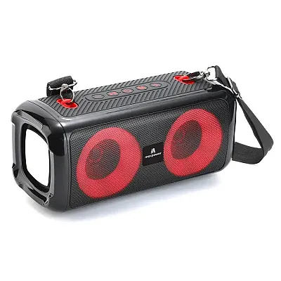 Maxpower Water Resistant Portable Bluetooth Speaker With Dancing Led Lights Fm R