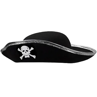 Hard Shell Tricorne Pirate Hat MPHT-002